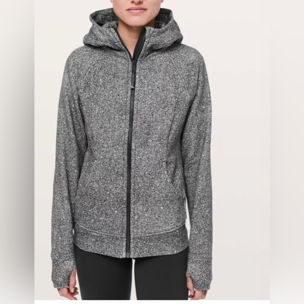 Lululemon Women's Grey Scuba Full Zip-Up Jacket Size 6